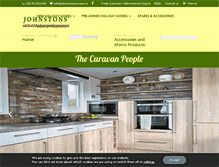 Tablet Screenshot of johnstonscaravans.ie
